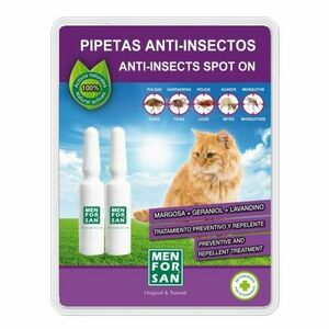 Menforsan Antiparazitní pipety proti blechám a klíšťatům pro kočky 2 x 1.5 ml obraz