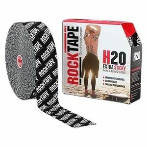 ROCKTAPE H2O Bulk kinesiologický tejp - design logo black 32 m obraz