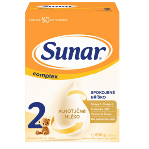 Sunar Complex 2 pokračovací kojenecké mléko 600 g obraz