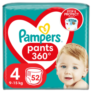 Pampers Active Baby Pants Kalhotkové plenky vel. 4, 9-15 kg, 52 ks obraz