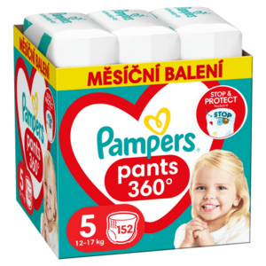 PAMPERS Active Baby Pants Kalhotkové plenky vel. 5, 12-17 kg, 152 ks obraz