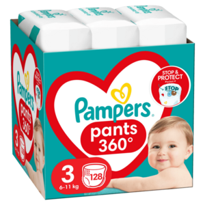 Pampers Active Baby Pants Kalhotkové plenky vel. 3, 6-11 kg, 128 ks obraz