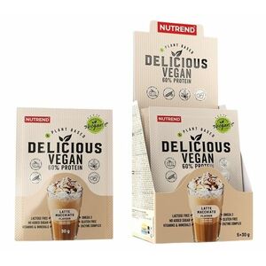 Nutrend Delicious Vegan 60% Protein latte macchiato 5 x 30 g obraz