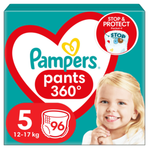 PAMPERS Active Baby Pants Kalhotkové plenky vel. 5, 12-17 kg, 96 ks obraz