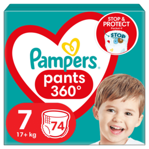 PAMPERS Active Baby Pants Kalhotkové plenky vel. 7, 17+ kg, 74 ks obraz