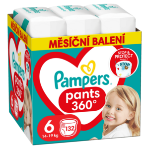 PAMPERS Active Baby Pants Kalhotkové plenky vel. 6, 14-19 kg, 132 ks obraz