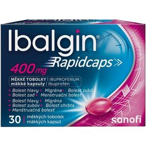 Ibalgin Rapidcaps 400 mg 30 měkkých tobolek obraz