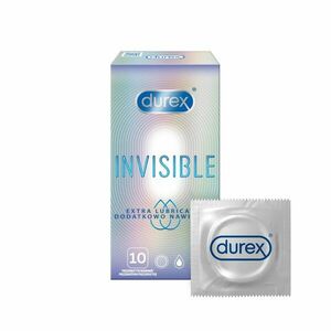 Durex Invisible Extra Lubricated Kondomy 10 ks obraz