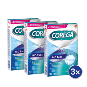 Corega Bio Tabs Antibakteriální tablety 3 x 30 ks obraz