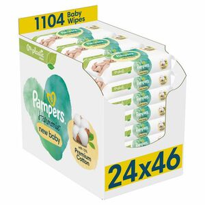 Pampers Harmonie New Baby Plastic Free Vlhčené ubrousky 24 x 46 ks obraz