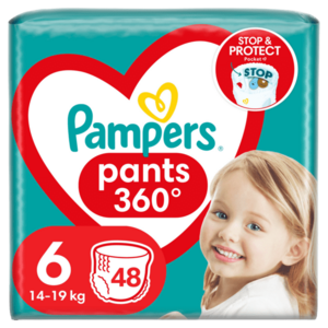 PAMPERS Active Baby Pants Kalhotkové plenky vel. 6, 14-19 kg, 48 ks obraz