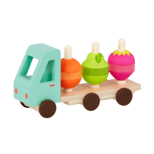 B-Toys Náklaďák dřevěný Stack & Roll Fruit Truck obraz