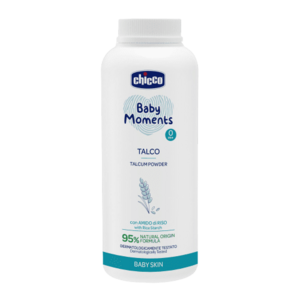 Chicco Pudr dětský Baby Moments s rýžovým škrobem 95 % přírodních složek 150 g obraz