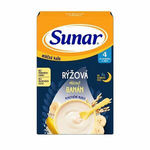 SUNAR mléčná rýžová kaše na dobrou noc banánová 210 g obraz