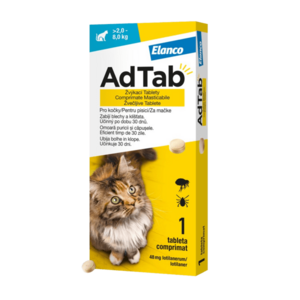 AdTab 48mg Žvýkací tableta pro kočky 2 - 8kg obraz