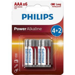 Philips LR03P6BP/10 Baterie 6 ks obraz