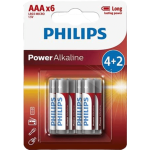 PHILIPS LR03P6BP/10 Baterie 6 ks obraz