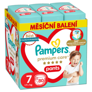 Pampers Plenkové Kalhotky Premium Care pants vel. 7 80 ks obraz