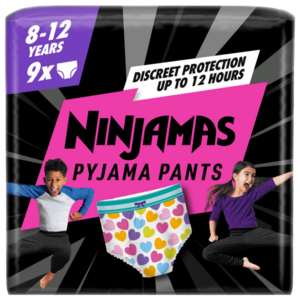 Ninjamas Pyjama Pants Srdíčka 9 ks obraz