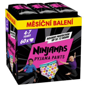 Ninjamas Pyjama Pants Srdíčka, měsíční balení 60 ks obraz