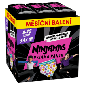Ninjamas Pyjama Pants Srdíčka, měsíční balení 54 ks obraz