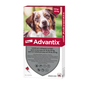 Advantix pro psy spot-on 10-25 kg 4 x 2.5 ml obraz