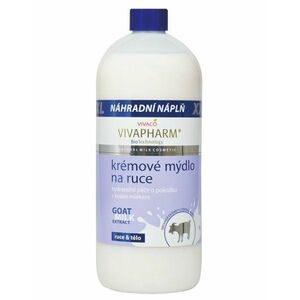 VivaPharm Mýdlo na ruce s kozím mlékem, náhradní náplň 1 l obraz