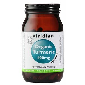 Viridian Turmeric 400 mg Organic 90 kapslí obraz