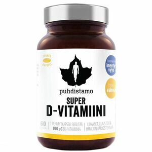 Puhdistamo Super Vitamin D 4000 iu 60 kapslí obraz