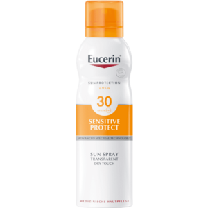 EUCERIN Sun Dry Touche Transparentní sprej na opalování SPF 30 200 ml obraz