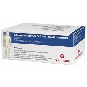 Glenmark Magnesii Lactici 0.5g MVM 50 tablet 50 ks obraz