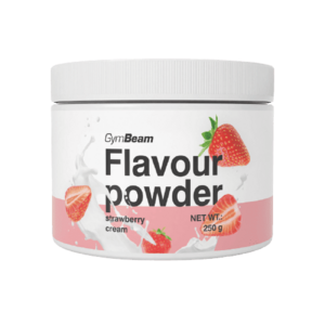 GymBeam Flavour powder jahodový krém 250 g obraz
