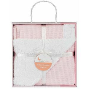 Interbaby deka kostičky & beránek - růžová obraz