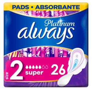 Always Platinum Super (Velikost 2) Hygienické Vložky S Křidélky 26ks 1 x 26 ks obraz