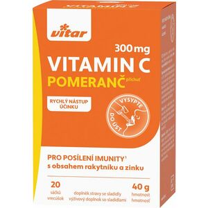 VITAR Vitamin C 300 mg+rakytník+zinek 20 sáčků obraz