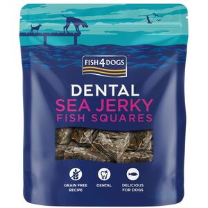 FISH4DOGS Dentální pamlsky pro psy mořská ryba - čtverečky 115 g obraz