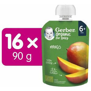 Gerber Organic kapsička mango karton 16 x 90 g obraz