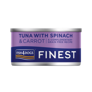 Fish4Dogs Konzerva pro psy Finest tuňák s mrkví a špenátem 85 g obraz