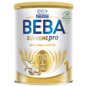 Nestlé Beba BEBA SUPREMEpro 1 počáteční kojenecké mléko od narození 6HMO 800 g obraz