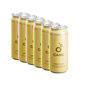CANS Sycená voda s příchutí citronu a limetky 6 x 330 ml obraz