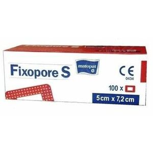 FIXOPORE S 5 x 7.2 cm á sterilní náplast 100 ks obraz