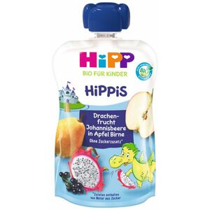 HIPP BIO Hippis 100% ovoce Jablko-Hruška-Dračí ovoce-Rybíz 100 g obraz