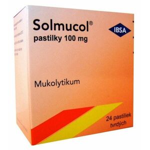 SOLMUCOL 100 mg 24 pastilek obraz