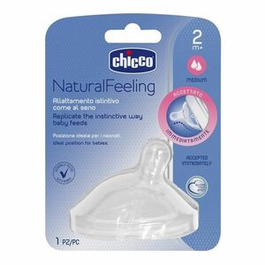 Chicco Dudlík na láhev Natural Feeling 2m+ obraz