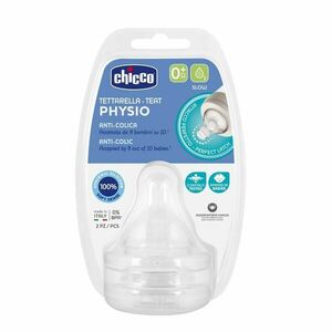 Chicco Dudlík na láhev Perfect 5 Well-Being pomalý průtok 2 ks obraz