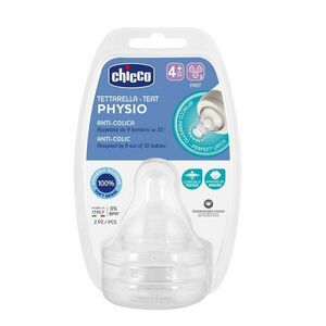 Chicco Dudlík na láhev Perfect 5 Well-Being rychlý průtok 2 ks obraz