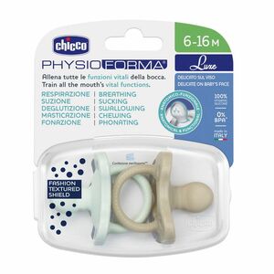 Chicco Dudlík Physio Luxe green/gray 6-16m 2 ks obraz