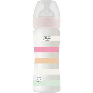 Chicco Láhev kojenecká Well-being silikon děvče 250 ml obraz