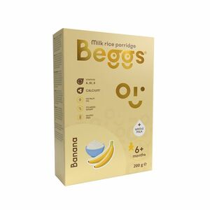 BEGGS Mléčná rýžová kaše banánová 200 g obraz