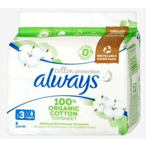 Always Cotton Protection vložky Ultra nigth 8 ks obraz